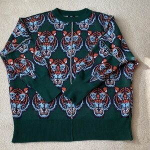 Dressed in LALA Green and Orange Tiger Oversized